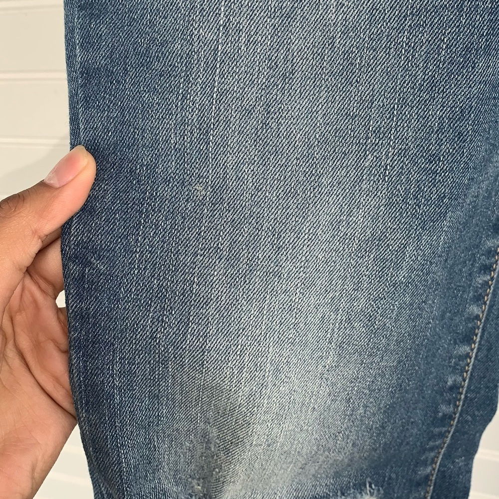Arizona Blue Flare Distressed Jeans Juniors Size 5 - Picture 5 of 15